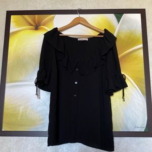Michael Kors Black Blouse Sz14